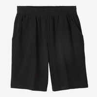 Fitness Long Stretch Cotton Shorts - Black