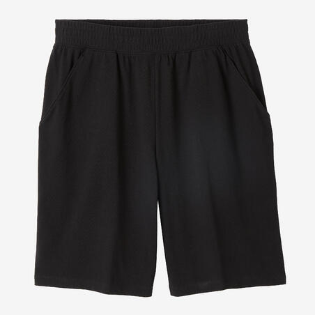 Short de Sport 500 Long Homme Noir