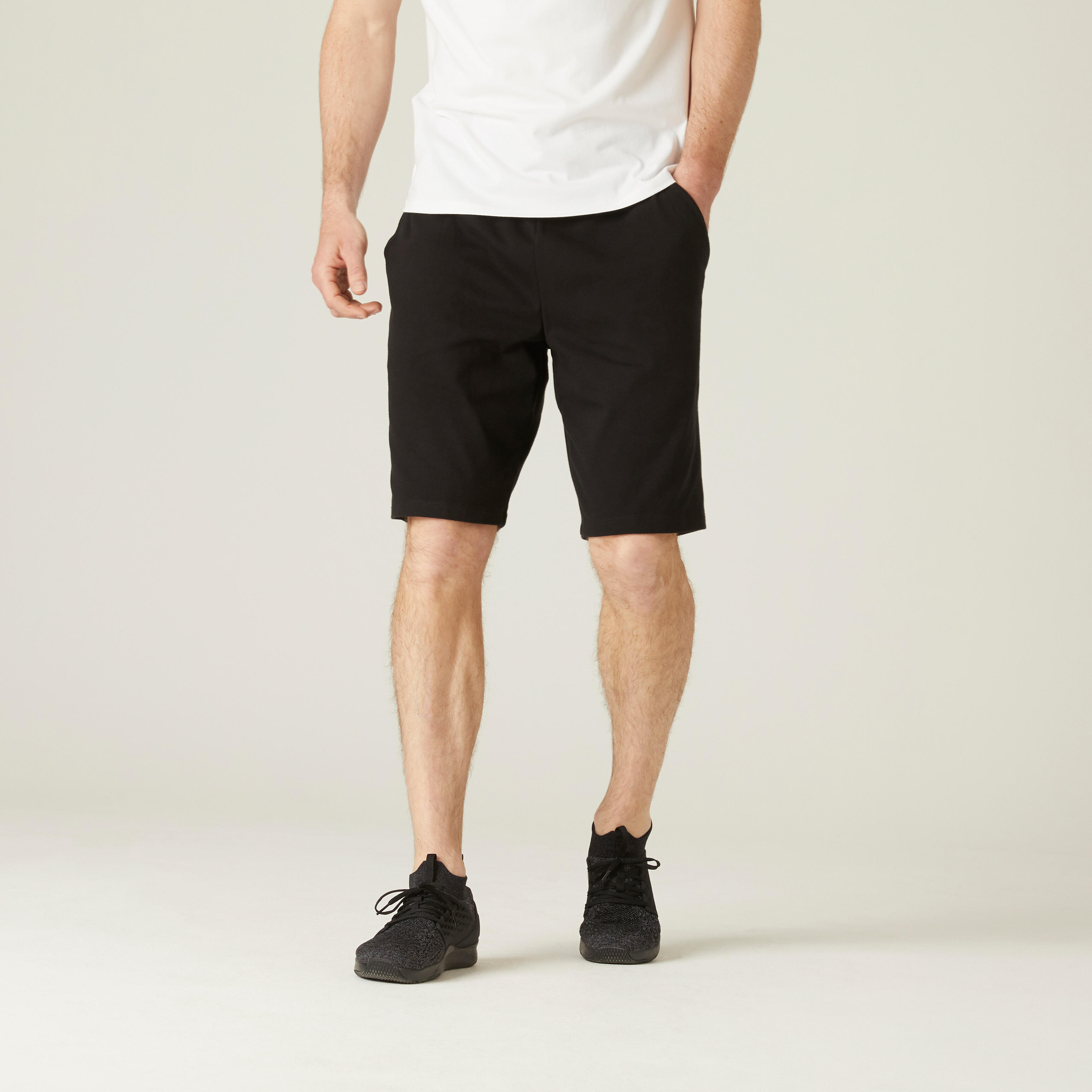 Mens long 2025 black shorts