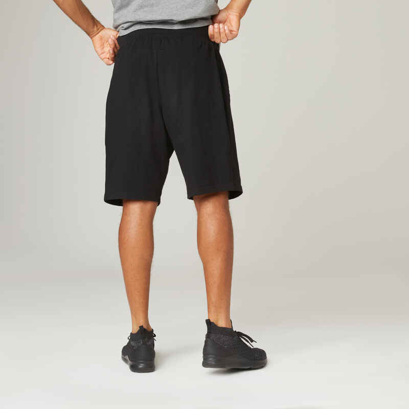 Shorts lang Fitness Baumwolle dehnbar RV-Taschen Herren Shorts lang Fitness Baumwolle dehnbar RV-Taschen Herren