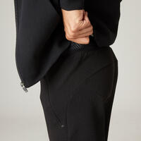 Pantalón de fitness tipo jogger para hombre - Mayoritariamente algodón - Corte ajustado - 540 - Negro 