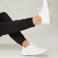 Pantalón jogger fitness hombre algodón ajustado - 540 negro 