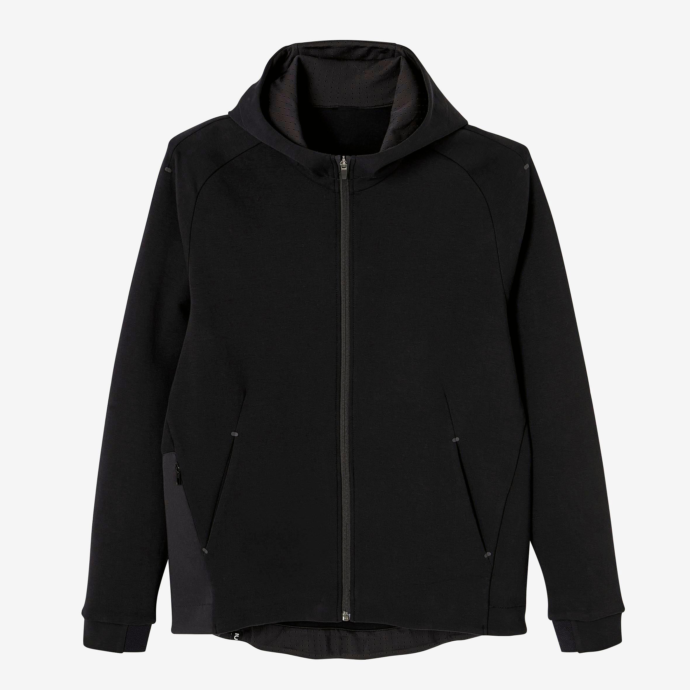 Buy Men Basic Fitness Tracksuit Jacket - Black Online | Decathlon