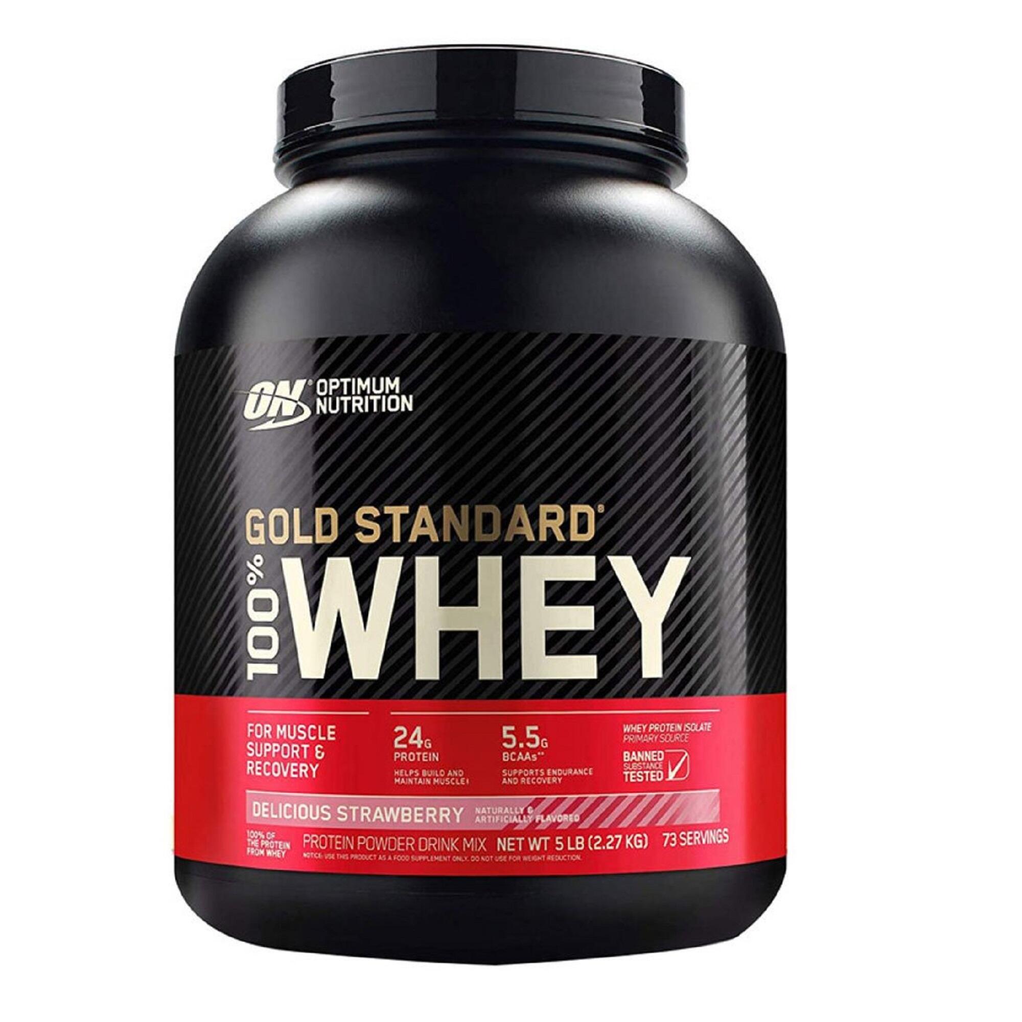 OPTIMUM NUTRITION Optimum Gold Standart Whey Protein Tozu - Çilek - 2.2 Kg