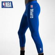 Men's Base Layer Capri Basketball Leggings - Blue/NBA Los Angeles Clippers