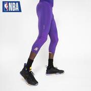 Men's Base Layer Capri Basketball Leggings - Purple/NBA Los Angeles Lakers