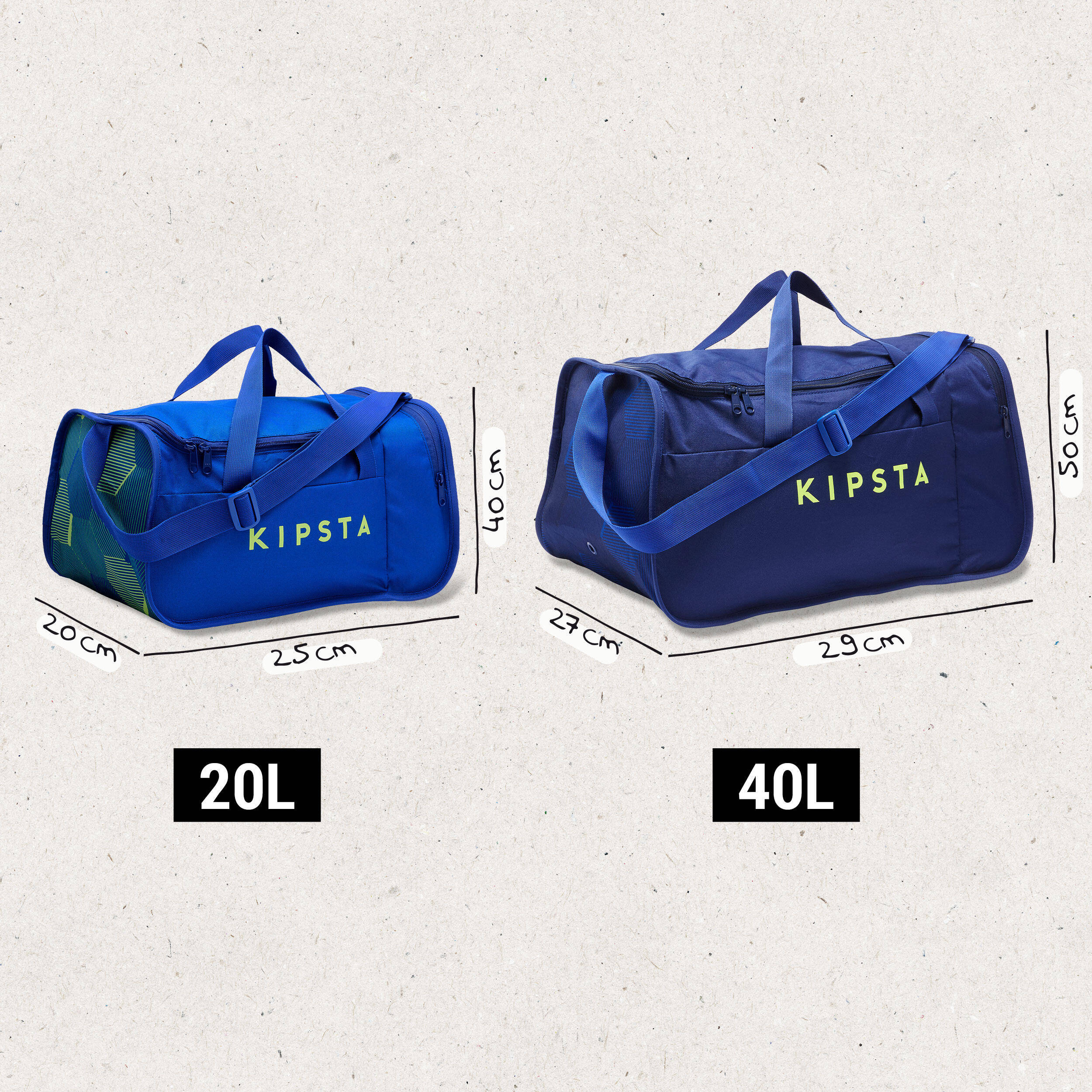 Sports Duffle Bag Kipocket 40L - Carbon Grey -  3