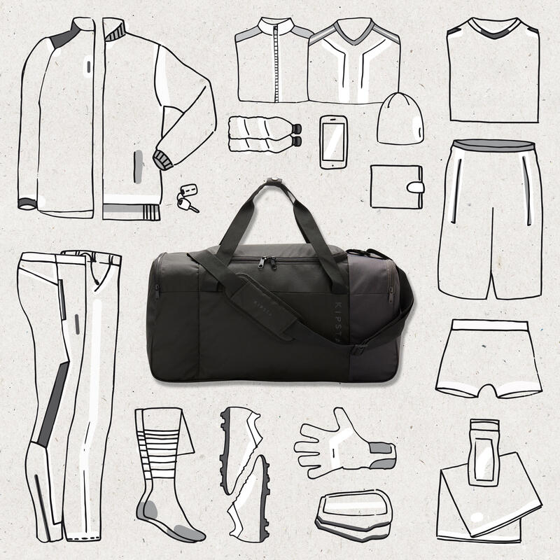 55L Sports Bag Essential - Black