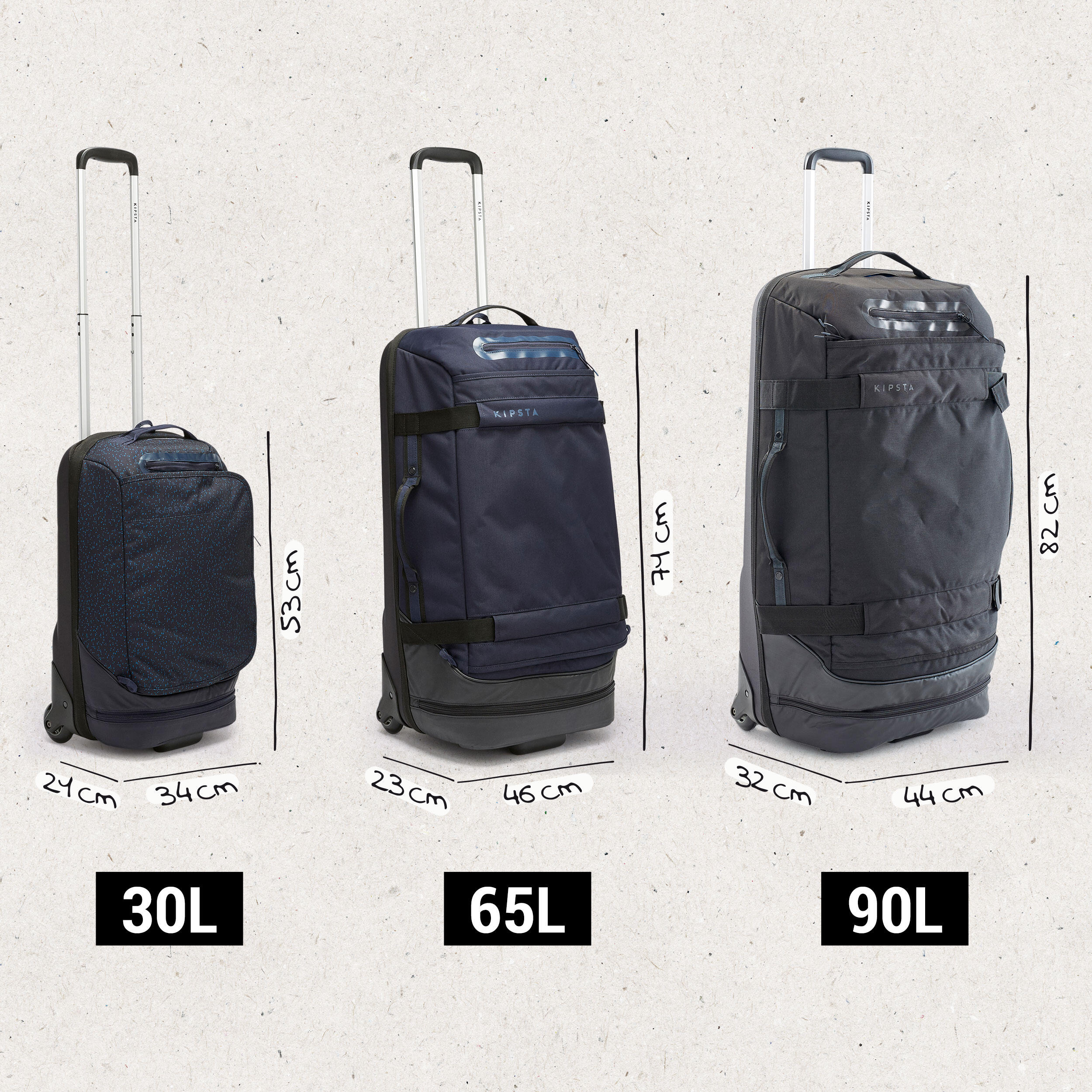 90L Suitcase Urban - Black 13/19