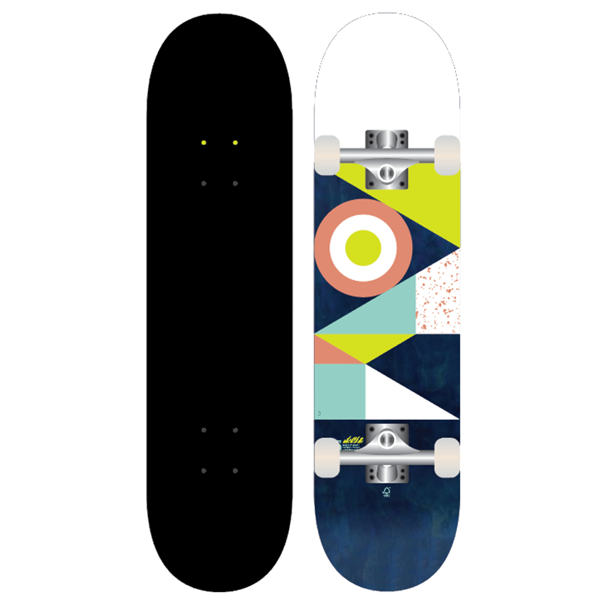 Planche de skate enfant 8 - 12 ans cp500 mid flag taille 7.5" - Skateboard - Oxelo- Clubs - Entreprises - Collectivités - Associations