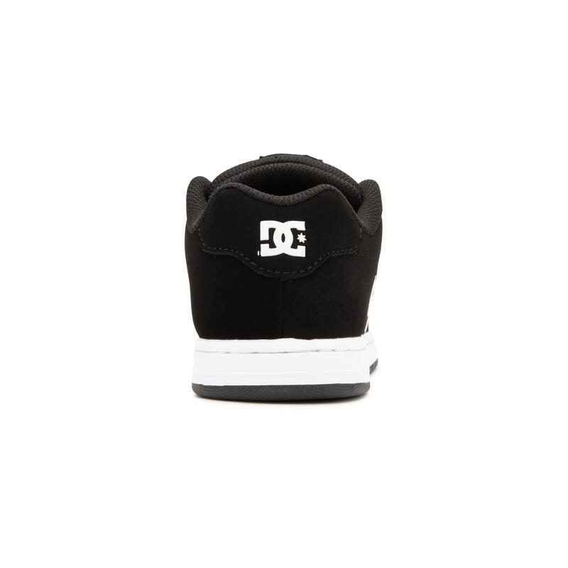 Zapatillas skate resistentes de piel Niños DC Shoes Gaveler Negro blanco