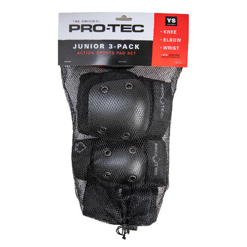 Fluxx Set 3 Protections + Casque JR Boy XS (3-7 Ans) - Protection Roller Vélo Trottinette