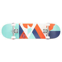 Kids' Skateboard 8-12 Years CP100 Mid Size 7.6" - Geometric