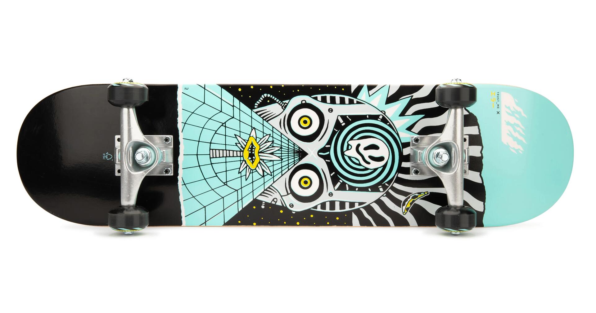 TABLA DE SKATE NIÑOS CP100 MID COSMIC TAMAÑO 7,5&quot;