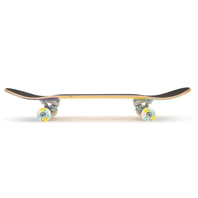 Kids' Ages 3 to 7 Years Mini Skateboard Size 7.25" CP100 - Rainbow