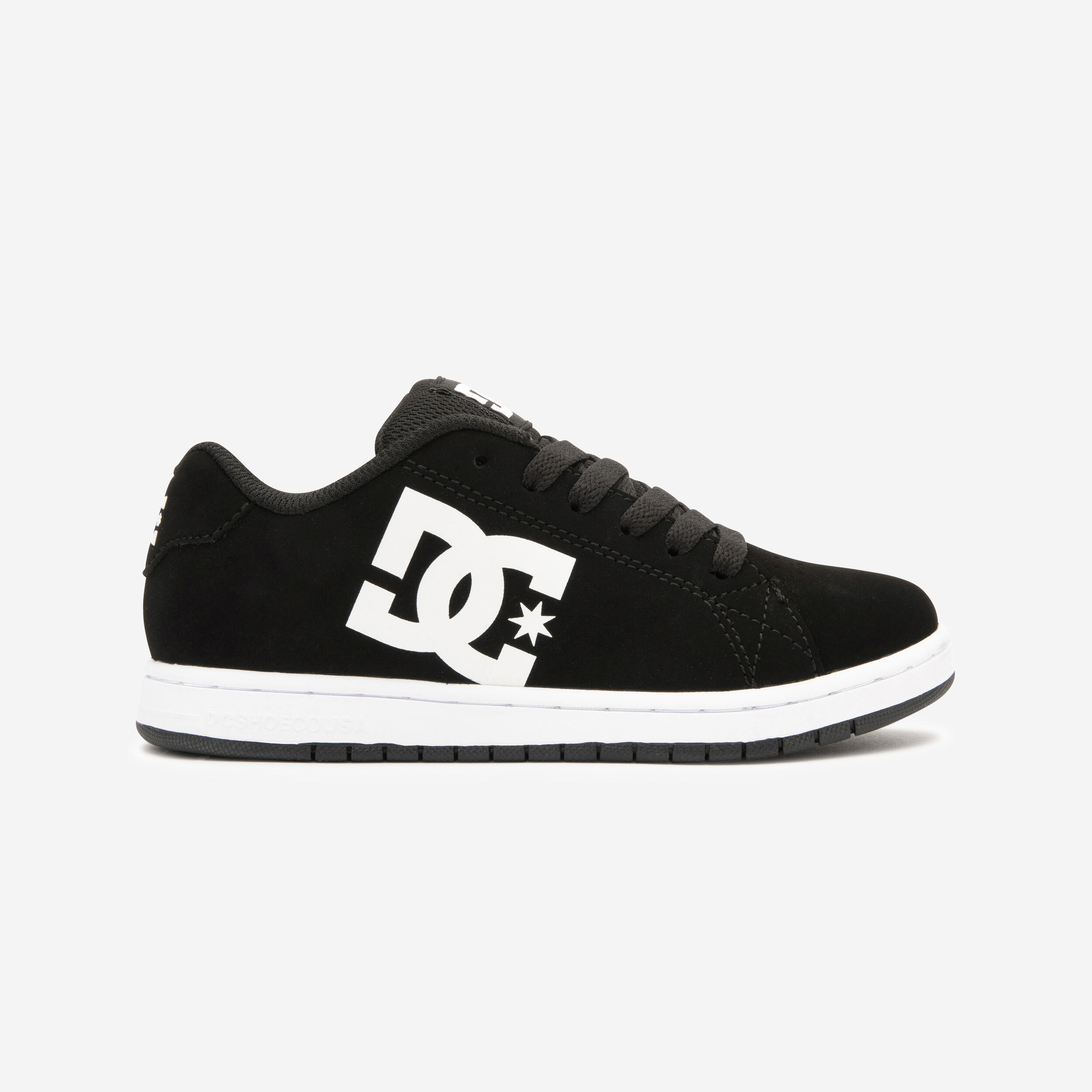 Kids' Skateboarding Shoes Gaveler - Black/White DC SHOES | Decathlon