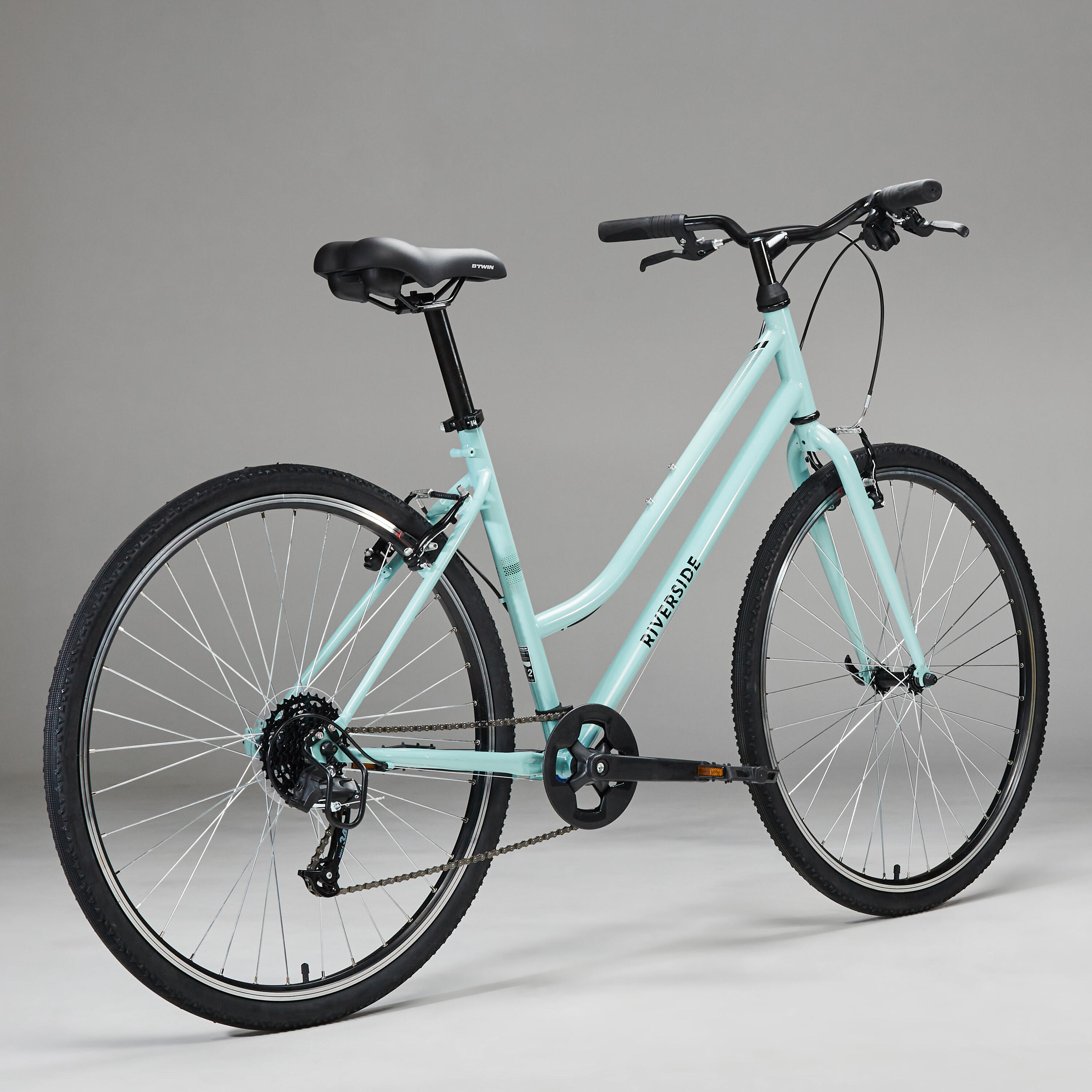 Cross Bike 28 Zoll Riverside 120 tiefer Einstieg pastellgrün 46/56
