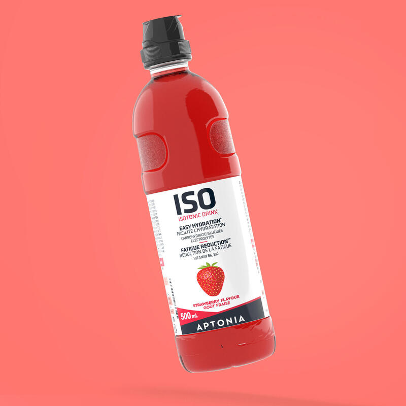 Boisson isotonique prête à boire ISO fraise 500ml