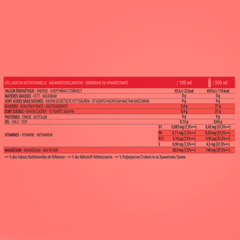 Boisson isotonique prête à boire ISO fraise 500ml