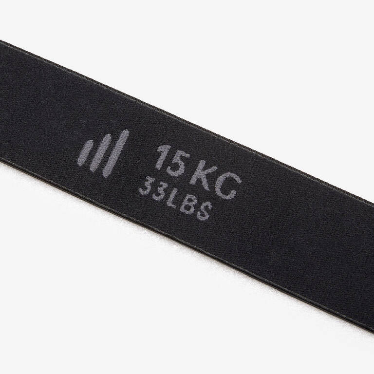 Fabric Fitness Resistance Band 15 kg - Black