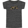 Boys' Basic Cotton T-Shirt- Dark Grey Print