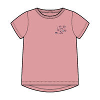 T-shirt bébé coton - basique rose