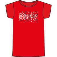 Kids' Basic Cotton T-Shirt - Red Print
