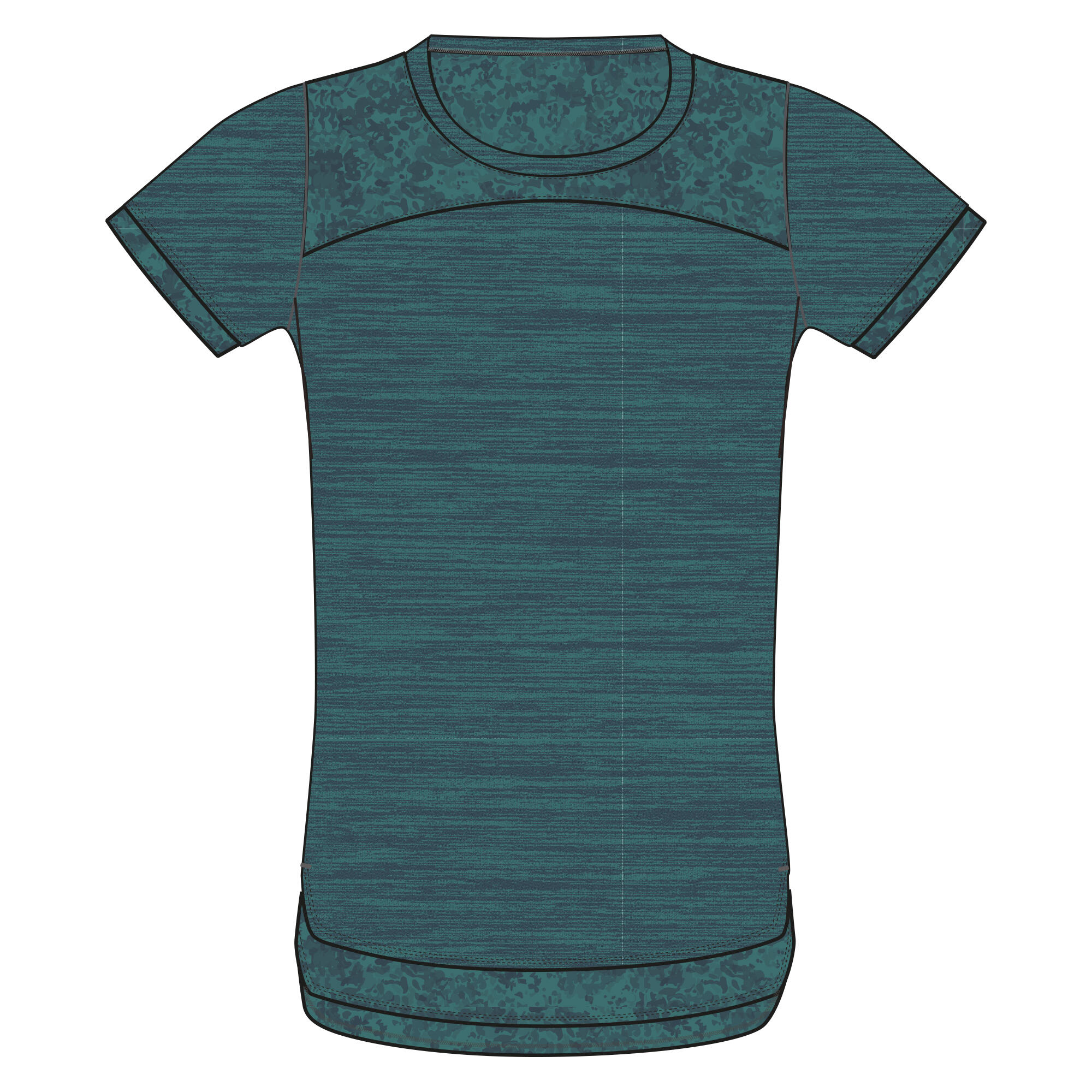 Playera doble niña verde  10/10