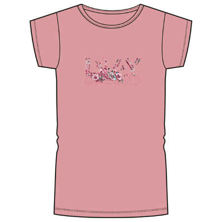 Kids' Basic Cotton T-Shirt - Pink Print