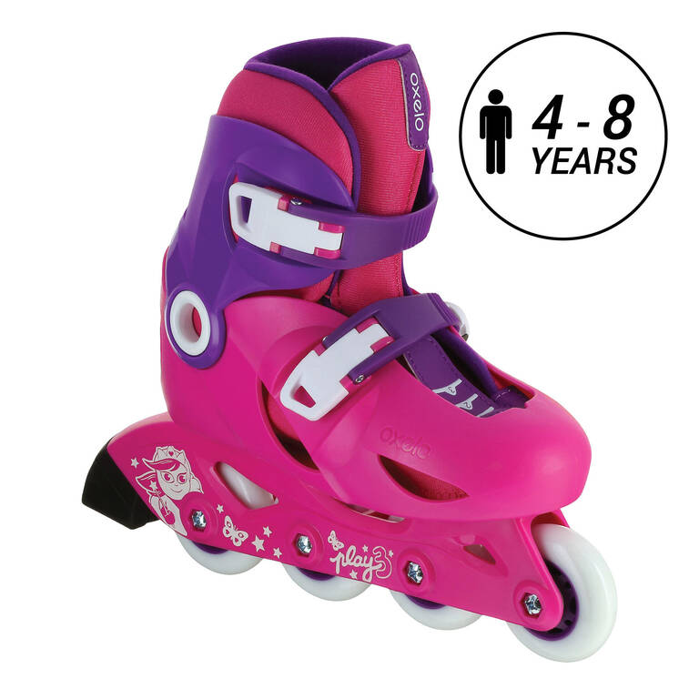 Kids' Inline Skates  Play 3 - Pink/Purple