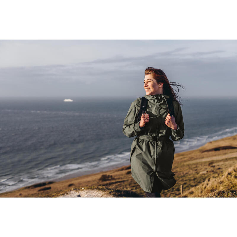 Regenjacke Damen wasserdicht lang Wandern - Raincut 