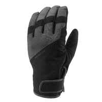 150 LIGHT WATERPROOF SKI AND SNOWBOARD GLOVES-GREY AND BLACK