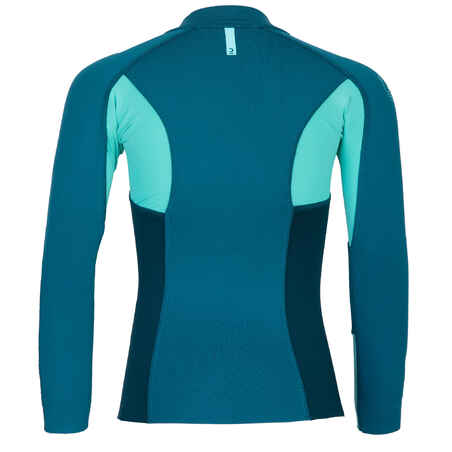 Kids top anti-UV long-sleeved 1.5 mm neoprene blue