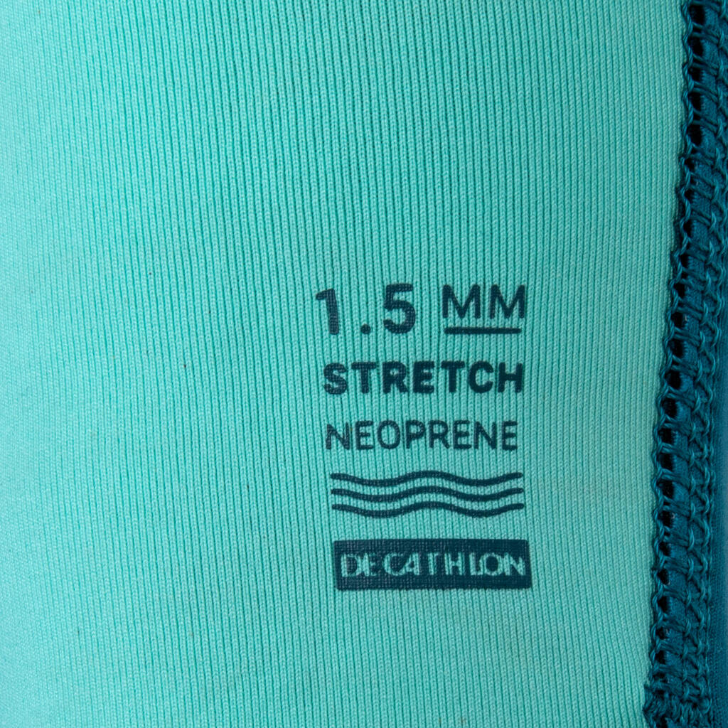 Majica dugih rukava za ronjenje od 1,5 mm neoprena dječja plava