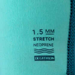 Kids top anti-UV long-sleeved 1.5 mm neoprene blue