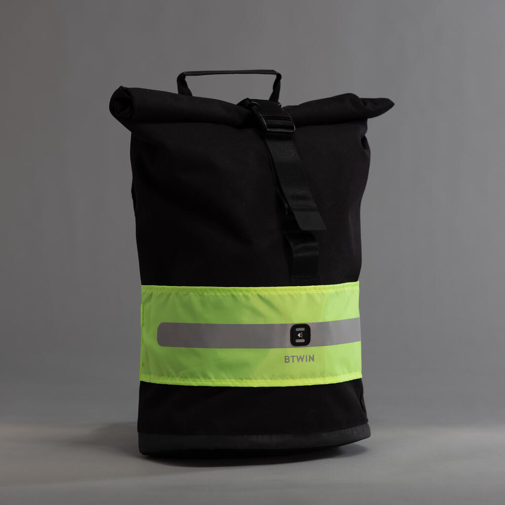 BANDEAU DE VISIBILITE DE SAC JOUR NUIT JAUNE FLUO