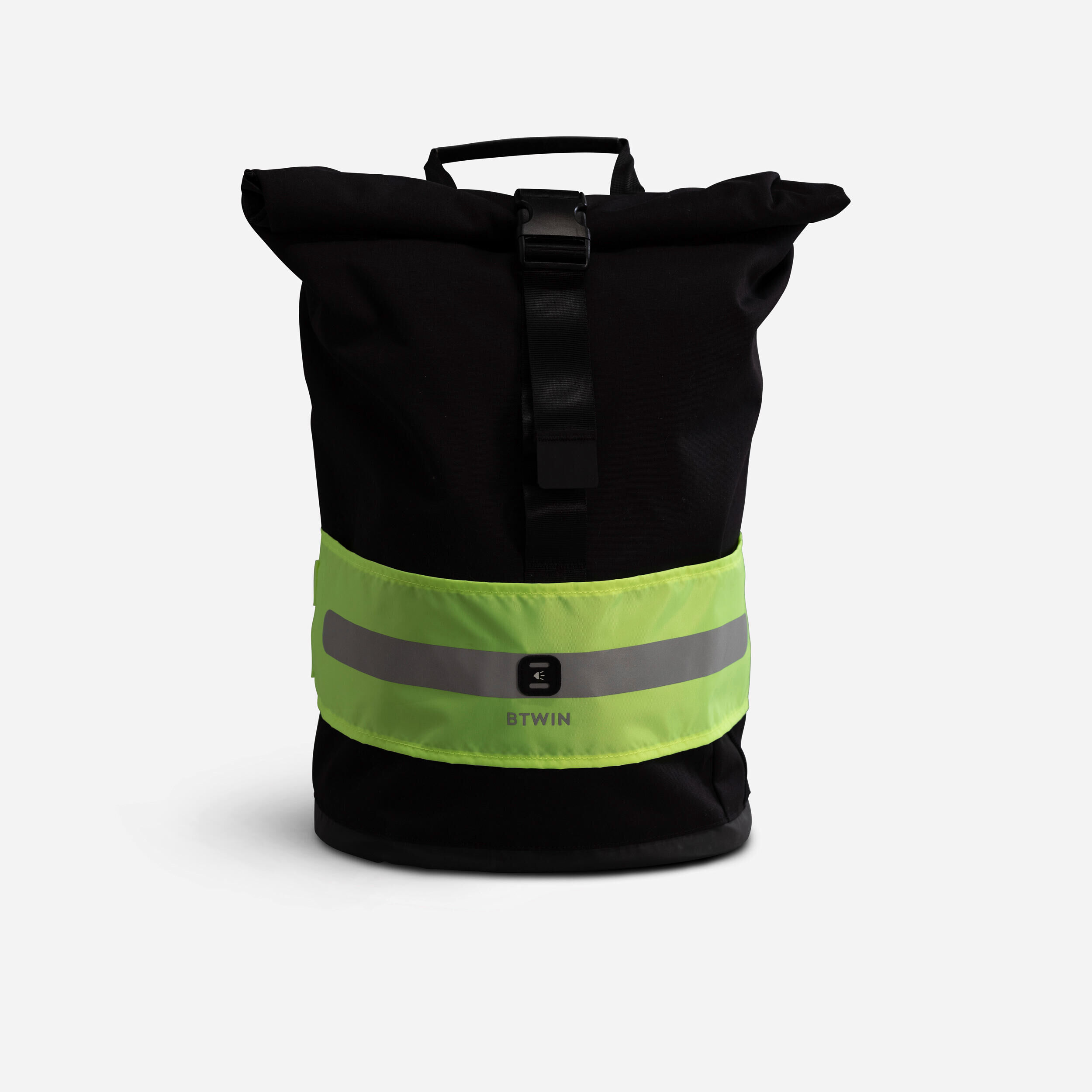 BTWIN Day and Night Visibility Bag Band - Neon Yellow