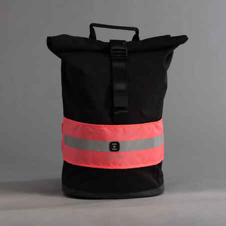 Day and Night Visibility Bag Band - Neon Pink