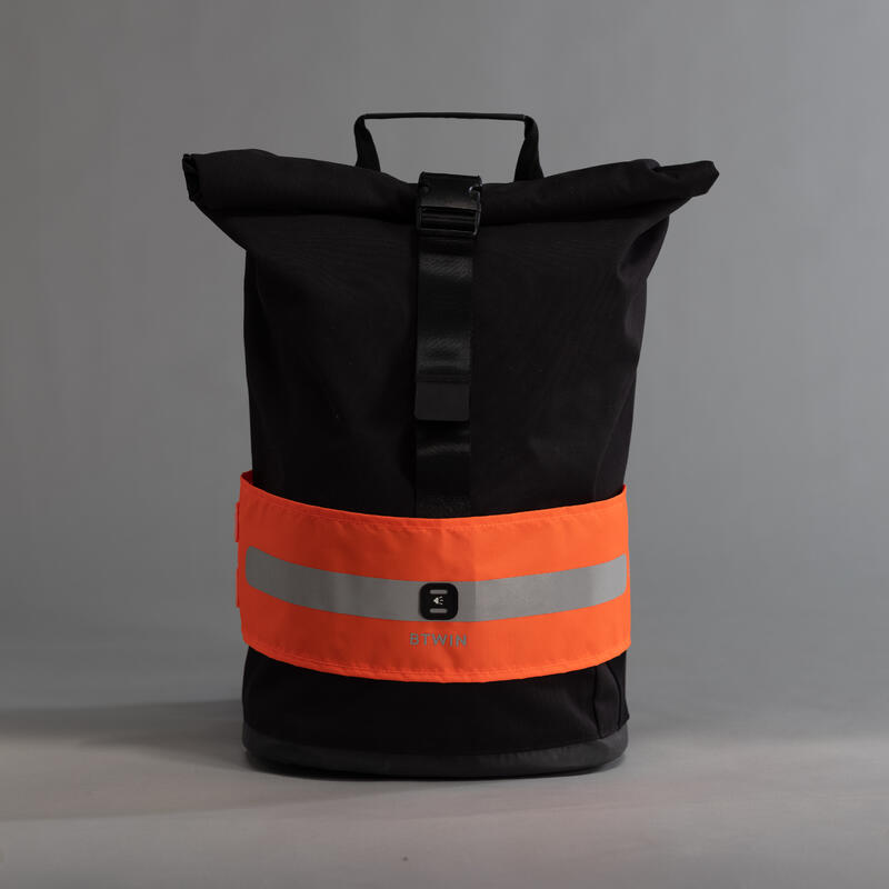 Bandă vizibilitate rucsac ciclism Portocaliu Fluo 