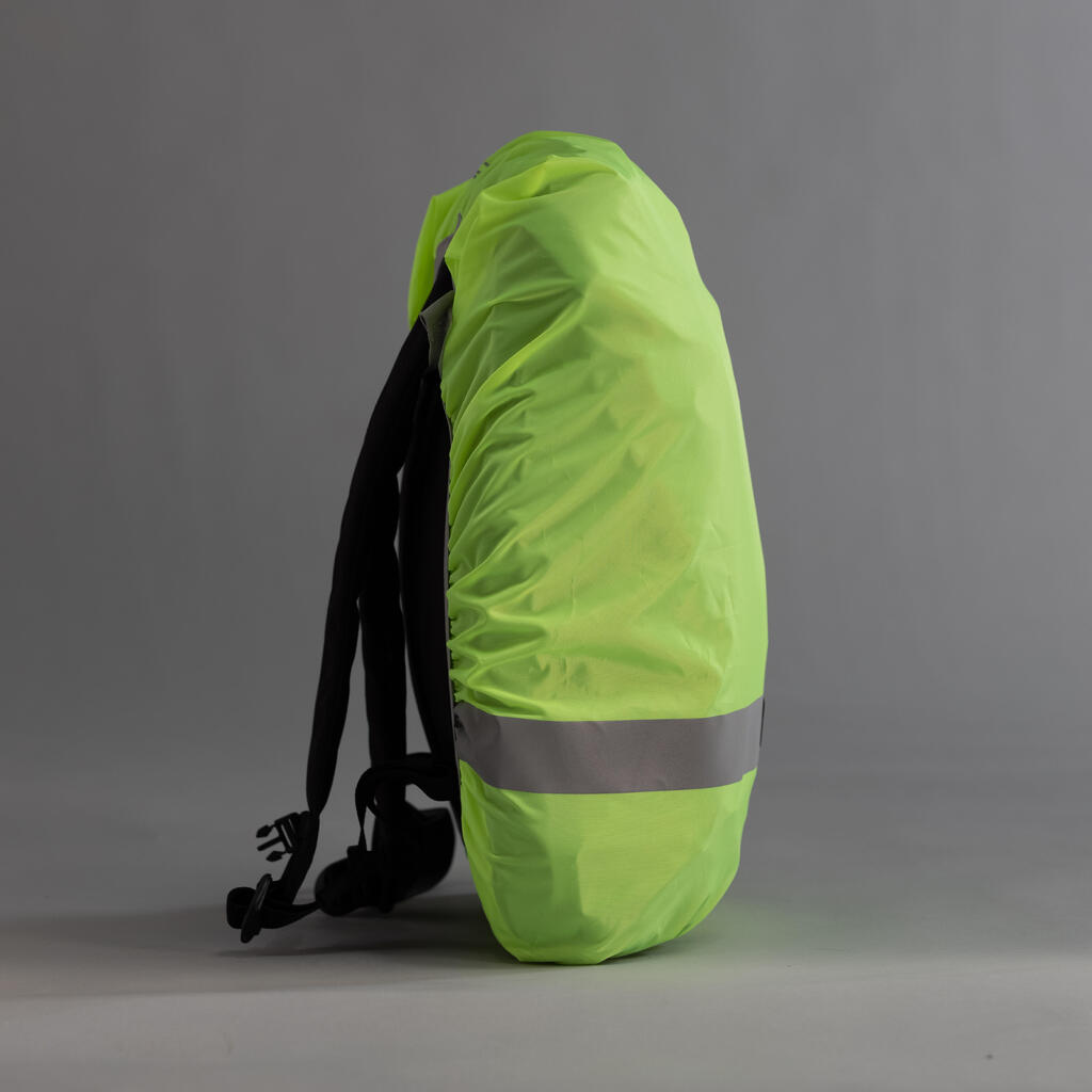 COUVRE SAC IMPERMEABLE VISIBILITE JOUR NUIT JAUNE FLUO