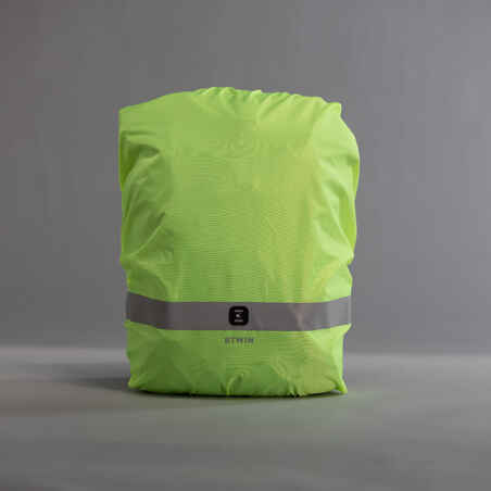 Waterproof Day/Night Visibility Bag Cover - Neon Yellow