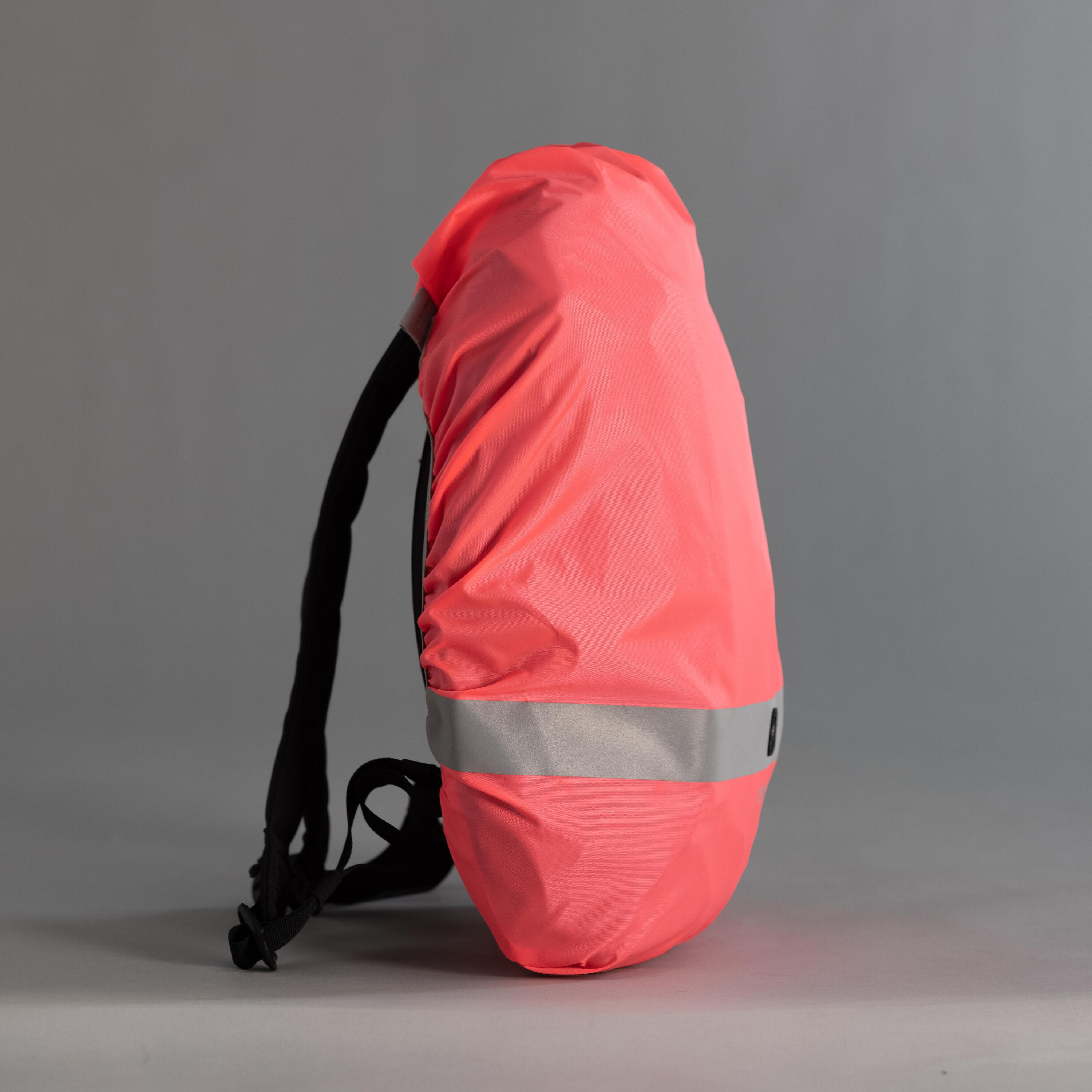 Waterproof Day/Night Visibility Bag Cover - Neon Pink 4/8