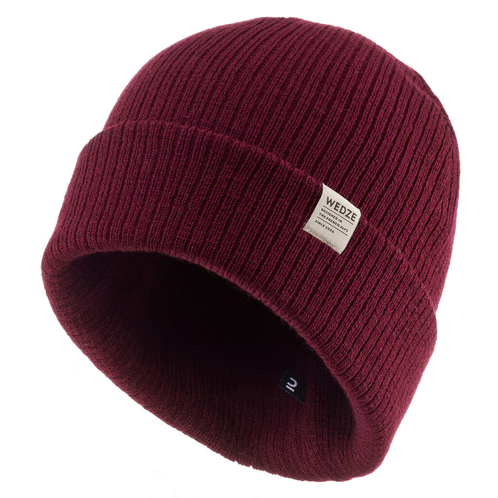 BONNET DE SKI ADULTE - FISHERMAN - ROUGE VIF