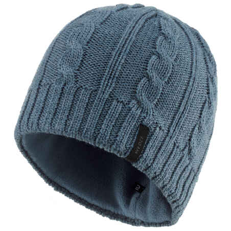 Adult Ski Cable knit Wool Hat - Navy