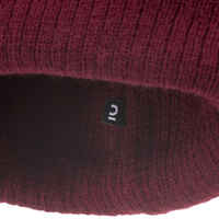 ADULT SKI HAT - FISHERMAN - BURGUNDY