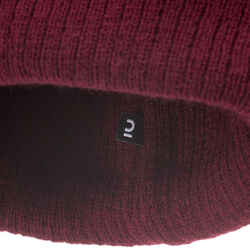 ADULT SKI HAT - FISHERMAN - BURGUNDY