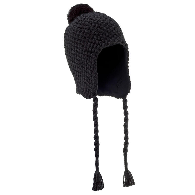 BONNET PÉRUVIEN DE SKI ADULTE TIMELESS NOIR