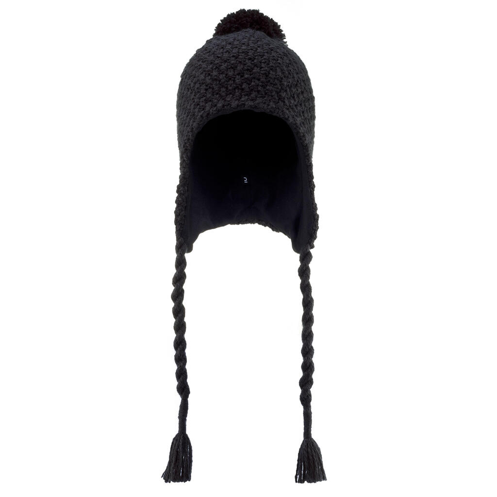Pieaugušo peruāņu slēpošanas cepure “Timeless”, melna
