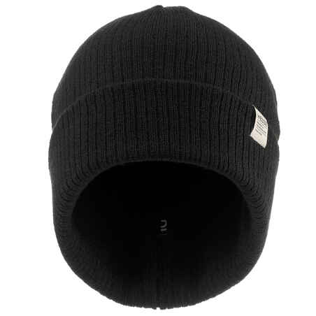 Suaugusiųjų slidinėjimo kepurė „Fisherman“, juoda
