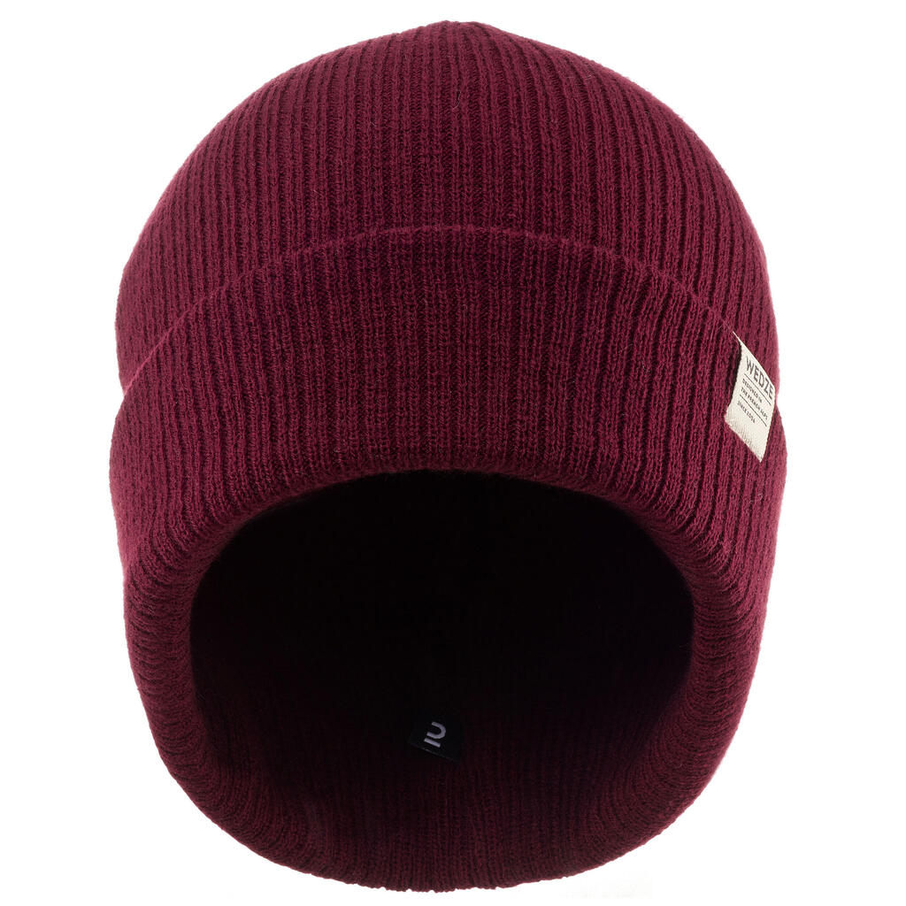 ADULT SKI HAT - FISHERMAN - PURPLE